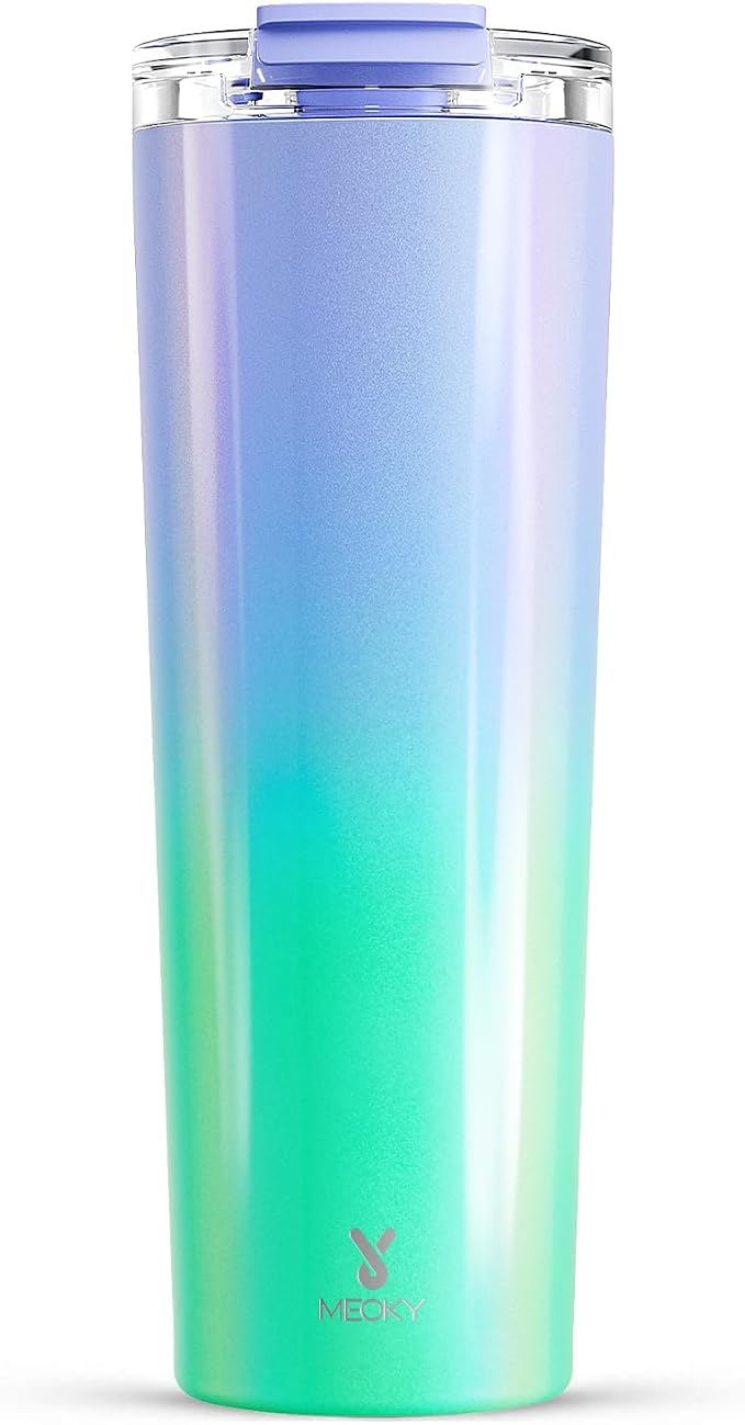Meoky 30 oz Insulated Travel Coffee Mug: Leak Proof Lid, Fairyland | Stainless Steel Coffee Tumbler, Keeps Hot for 8 Hours or Cold for 24 Hours, Fits in Car Cup Holder, BPA Free