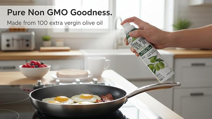 1 Bottle - Extra Virgin Olive Oil Cooking Spray – (4.7 fl oz) | Non-GMO Simply Nature All Natural Cooking Spray for Healthy Cooking Baking & Grilling Heart Healthy Olive Oil Mist for Everyday Use
