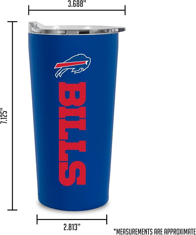Rico Industries NFL Football Soft Touch, Easy Grip Tumbler