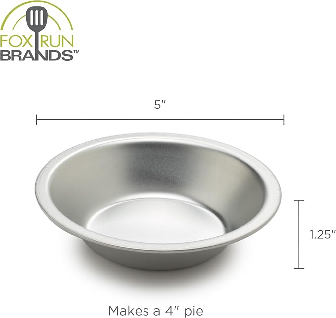 Fox Run Pie Pan, Tin-Plated Steel, 5-Inch