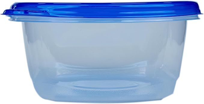 Glad GladWare Tall Entree Containers, Large Square, 42 Oz, 3 Count | Lock-tight seal for meal prep and lunches in a tall square format; microwave and dishwasher safe