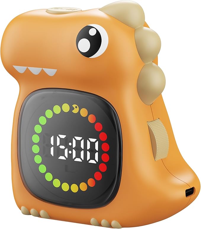 Potty Traning Timer 99 Minute Digital Countdown Timer for Kids | Dinosaur roar; Dinosaur Look; Long Battery Life