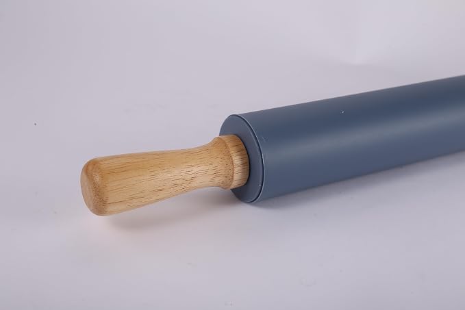 Premium Silicone Baking Mat with Rolling Pin - Non-Stick Silicone Mats for Baking, Reusable & Food Grade- Pastry Dough Mat with Measurement Non-Stick For Dough Rolling
