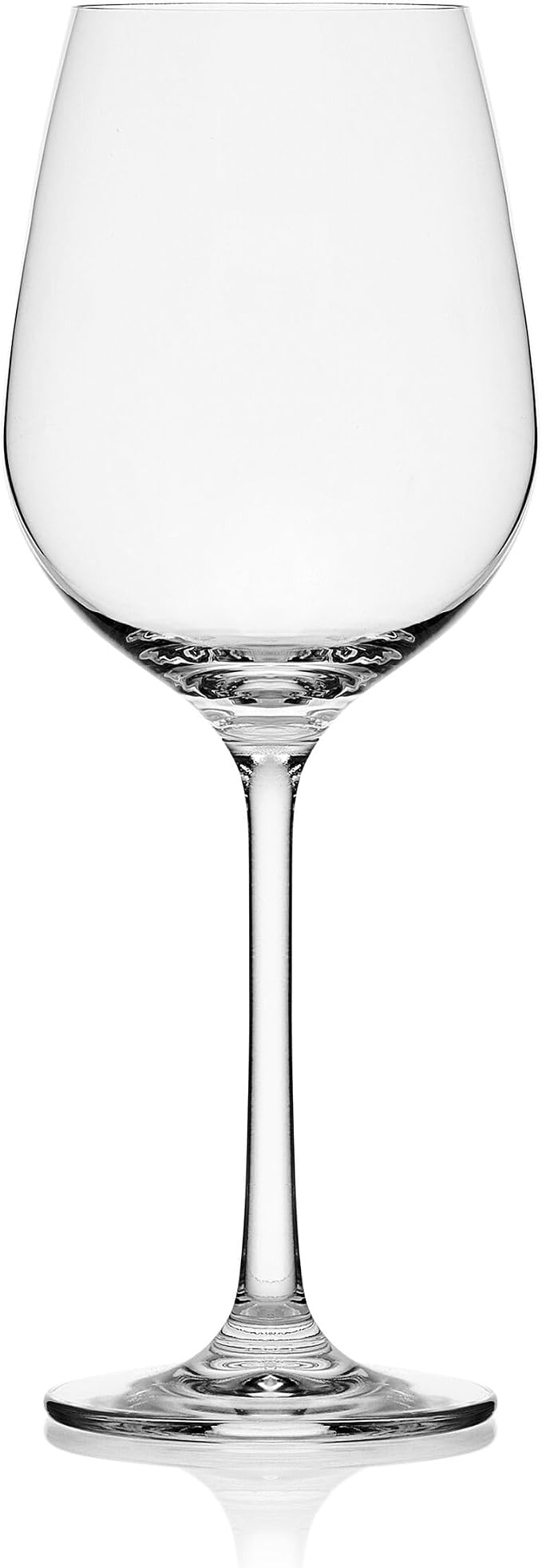 Mikasa Lana White Wine Glasses, Set of 4, 8.25 Ounce, Clear