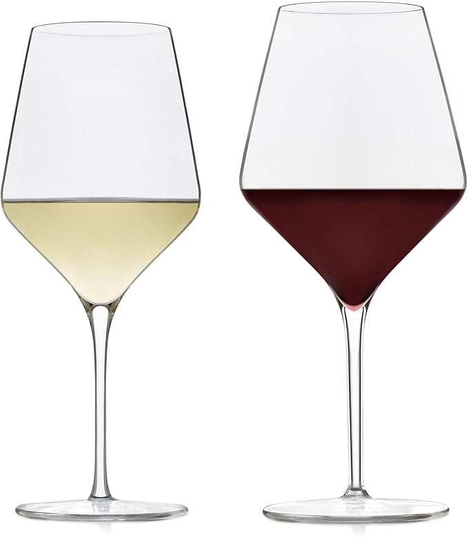 Libbey Signature Greenwich 12-Piece Party Wine Glasses set, Long Stem Wine Glasses for Red and White Wine, Ideal Wine Glass Gift Set for All Occasions