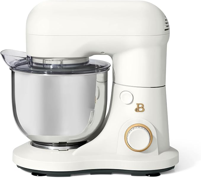 3.5 Qt Stand Mixer, 300W Powerful Motor, Tilt-Head Design with Stainless Steel Bowl, 12 Speeds, Includes Dough Hook Whisk Beater for Baking Mixing