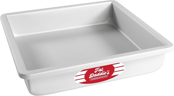 Fat Daddio's PSQ-992 Anodized Aluminum Square Cake Pan, 9 x 2 Inch