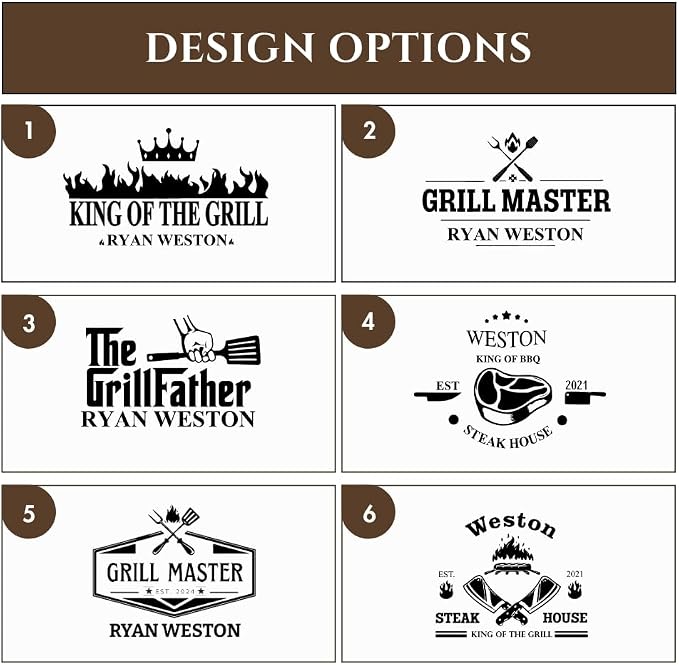 Personalized Gifts for Men Custom Engraved Cutting Board BBQ & Grilling Gift, Unique Grill Master Gift for Dad, Husband, or Father in Law Perfect Birthday or Christmas Gift for Men 2026