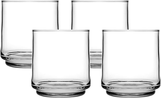 Anchor Hocking 12-Ounce Finlandia Rocks Drinking Glasses (4-Pieces, 12-ounce, dishwasher safe)
