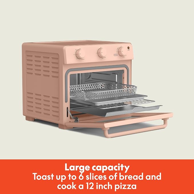 bella 6 Slice Toaster Oven With Air fryer, Blossom
