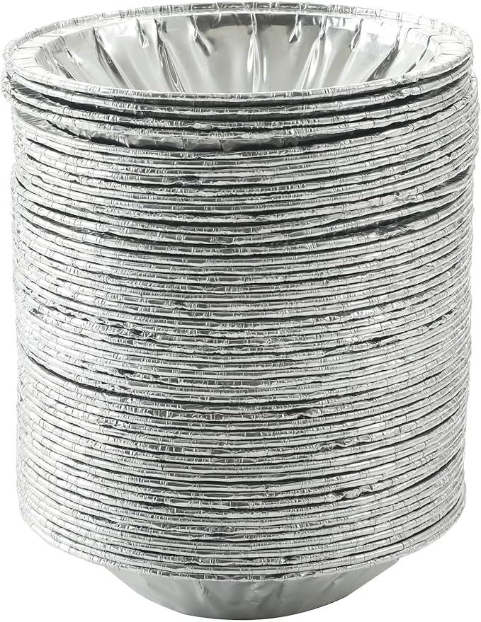 Waytiffer 50 Pack - Pie Pans 4 inch,Mini Pie Tins HEAVY-DUTY Disposable Aluminum Foil Tart/pie Pans for Baking Easily Stack & Store, Freeze & Reheat