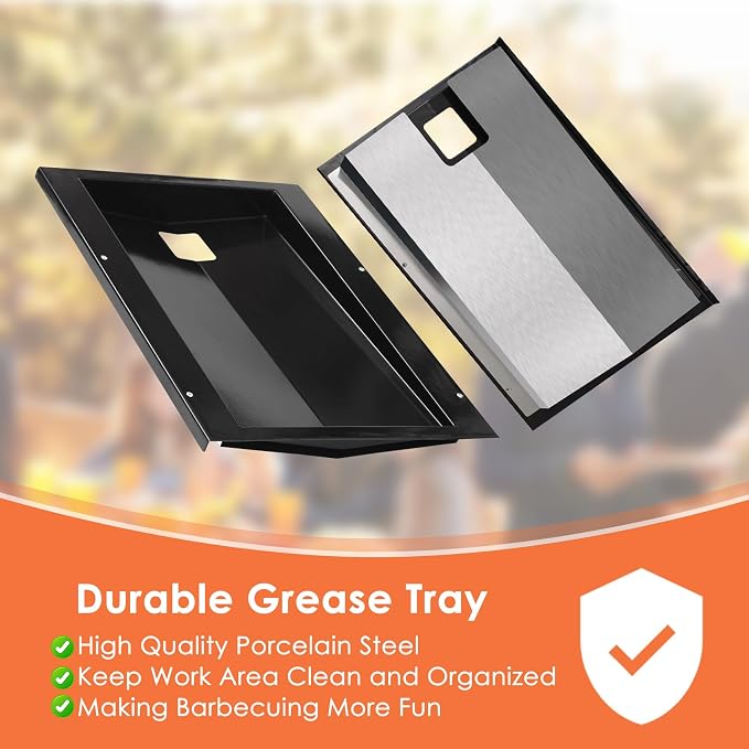 69804 Grease Tray for Weber Spirit 300 Series (2013 and Newer) | Drip Pan Tray for Weber Spirit E-310 E-320 E-330 S-310 S-320 S-330, Grease Tray for Weber 69804 Parts