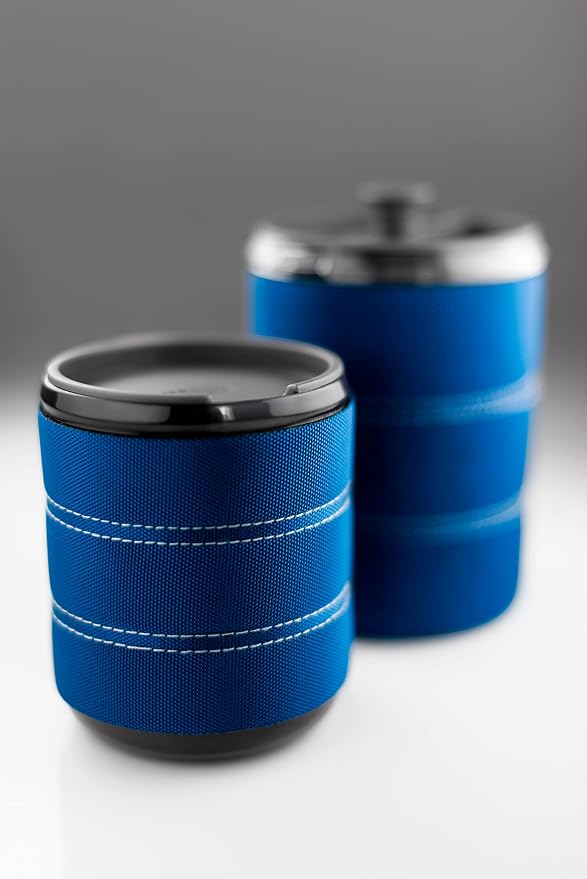 GSI Outdoors Personal 20 fl. oz. Javapress I Insulated French Press Travel Coffee Mug for Camp Coffee and Tea