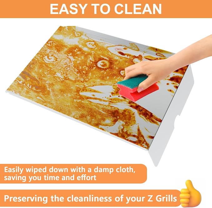 Drip Pan for Z Grills 700 Series Pellet Smoker Grill Parts 7002B 7002E 700C | Heat baffle for z grills 700D 700E,stainless steel grease drip tray Replacement,withstand high heat,easy to install/clean,1PC
