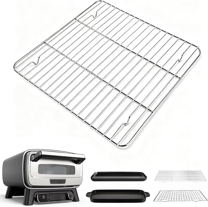 Stainless Steel Cooling & Baking Racks, Cookie Oven Rack & Bakers Rack | for Kitchen, Home Baking, Cooking, Parties, Cookie, Dishwasher Safe, Compatible with Ninja MO201