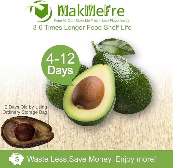 MakMeFre 3Pack Vacuum Sealer Bags Rolls 8"x20' for Food Storage | BPA Free Food Grade,Commercial Grade,Customized Size,Heavy Duty Food Sealer Bags Rolls,Great for Sous Vide Vacuum Sealer