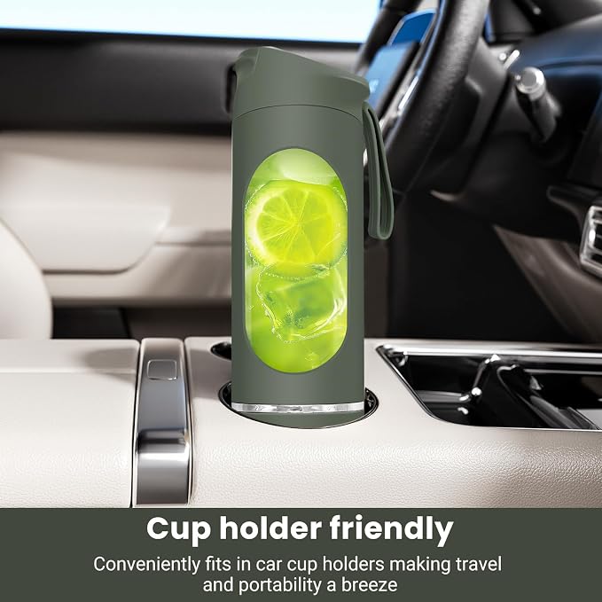 Personal Blender 500ml, USB-C, Ice Crush | BPA-free PCTG cup,304SS blades,50W ice crush,USB-C rechargeable,500ml lightweight,for gym/outdoor/beach/office/travel