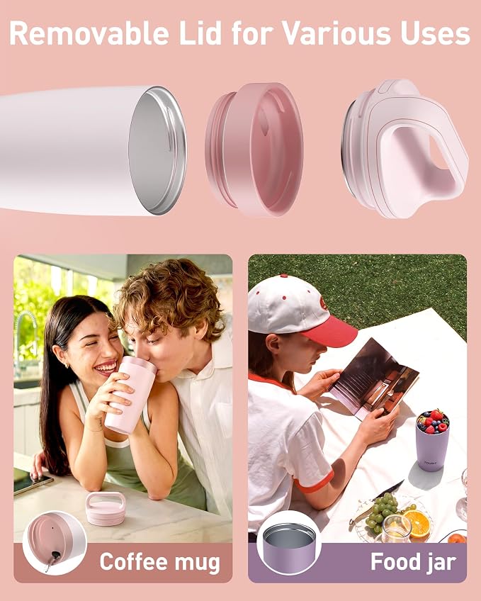 TOURIT Travel Coffee Mug 16 oz,Leakproof 2-Part Drink Lid Tumbler,Navy Blue | Coffee Tumbler Cup, Insulated Stainless Steel Travel Mug, Dishwasher Safe Reusable Water Bottle, BPA-Free Coffee Mug