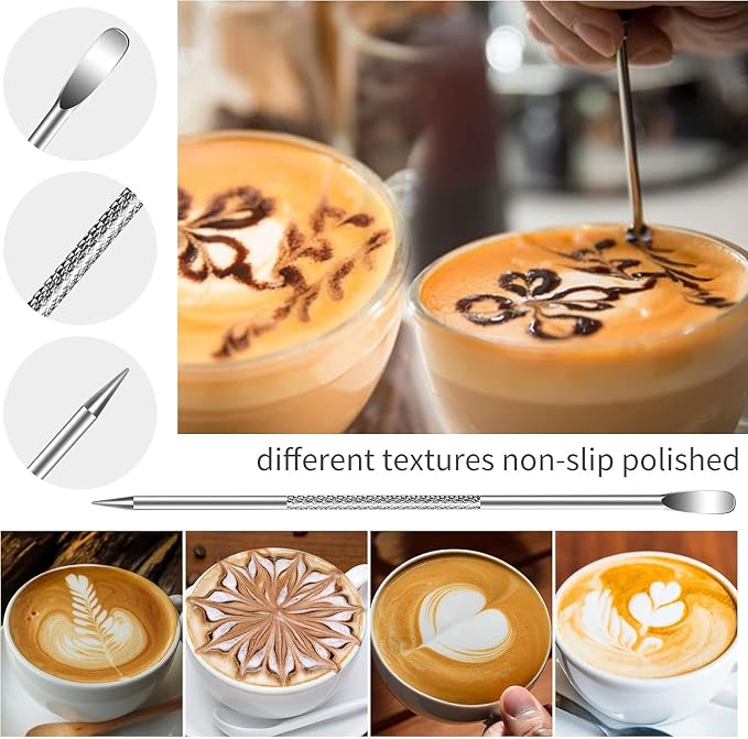 12PCS Espresso Accessories Kit: 58mm Espresso Tamper, Coffee Distributor, Puck Screen, Dosing Funnel, WDT Tool, Silicone Air Blower, Mats, Latte Art Kit, Espresso Tools Set Fits Breville Portafilters