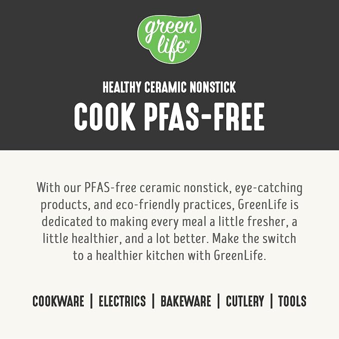 GreenLife Rice Cooker, 3-Cups Uncooked/6-Cups Cooked, Black | PFAS-Free Ceramic Nonstick Removable Pot, One-Switch Design, Grains Multicooker, Keep Warm, Dishwasher Safe Parts, Easy Clean