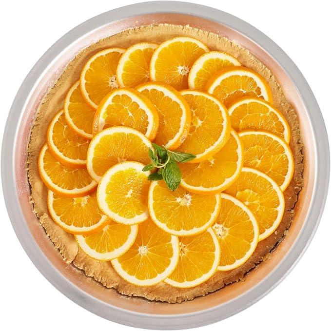 Restaurantware Aluminum Pie Pan 12 Count 12 Inch Round 1.25 Inch Deep Oven-Friendly Pie Tin, Lightweight Baking Pan, Silver Plate for Quiche, Fruit Pies, Home And Commercial Kitchens