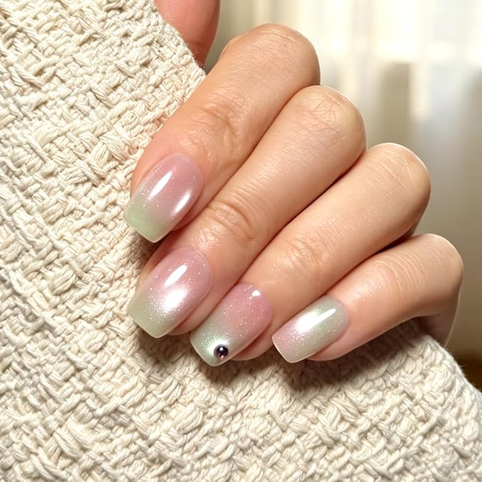 6 Packs (144 Pcs) | Reusable Press on Nails | cute nails | 6-Style Bundle | 12 Sizes | Each Style 24 Pcs | Colorful & diamond