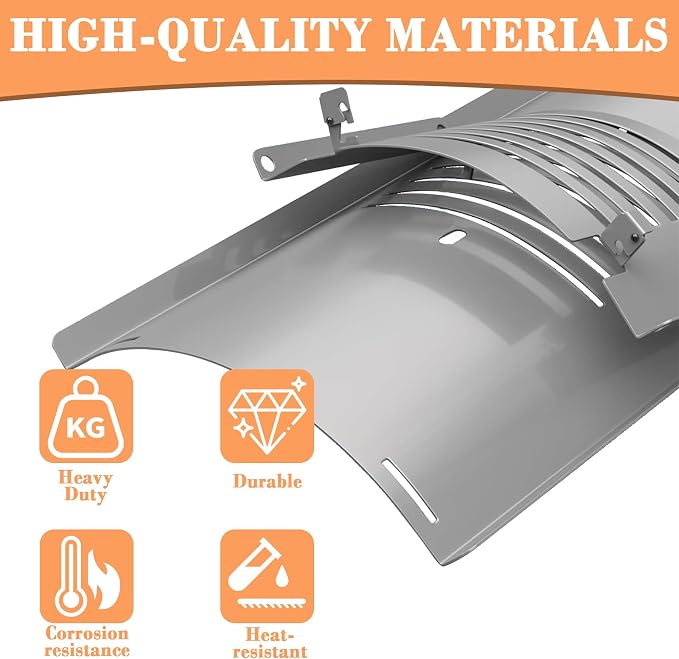PB820 Flame Broiler Kit for Pit Boss 820/850, Adjustable Kit for Pit Boss | Includes bottom plate + slide cover; fits PB820D3/PB850PS2 & more; heavy-duty steel; arch bridge grease drainage; 26"x15.5".