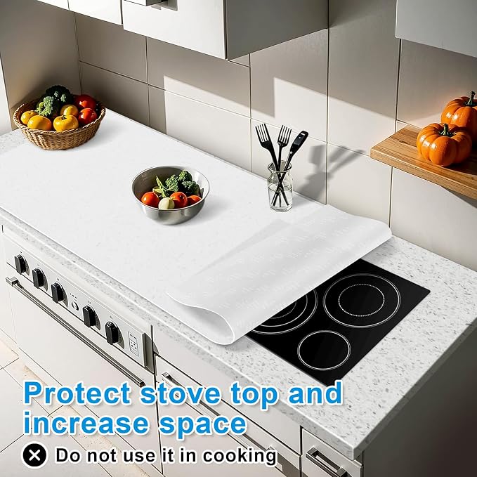 Silicone Mats for Kitchen Counter 47"x23.6"x0.08”, Largest Heat Resistant Mat Shipped Rolled Up Kitchen Island Silicone Countertop Protector Mat Nonslip Extra Large Counter Mat, Translucent | Largest Size, Heat Resistant, Nonslip, Extra Large Counterto...