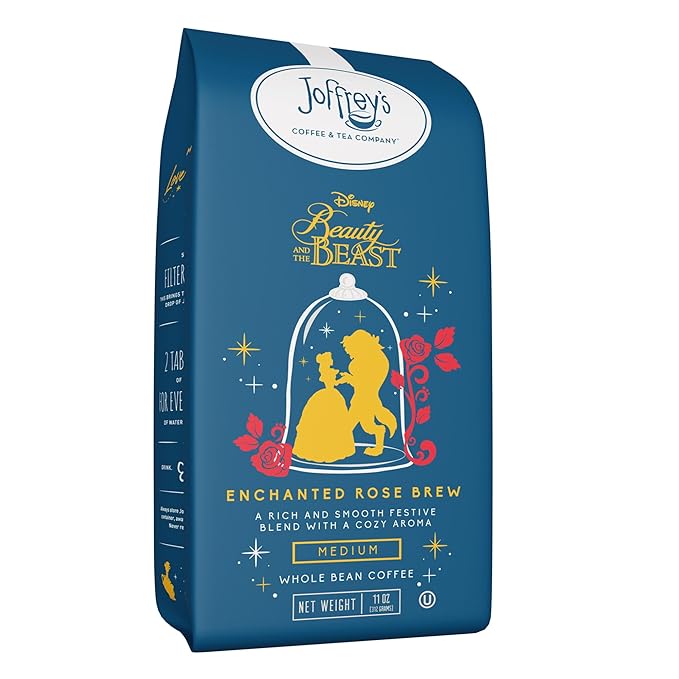 Joffrey's Coffee - Disney Beauty & The Beast Enchanted Rose Brew | Medium Roast (Whole Bean, 11oz)