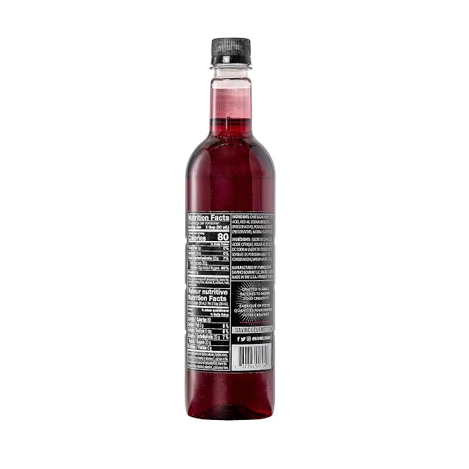DaVinci Gourmet Classic Raspberry Syrup, Keto-friendly, 25.4 Fluid Ounces (Pack of 4)