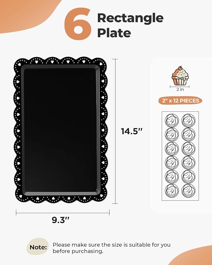 Kootek 10pcs Cupcake Stand Dessert Table Display Set Serving Tray for Party | 3-Tier Cupcake Stand, 6 Rectangular Trays, Hold 128 Standard Cupcakes, Cookie Display, BPA-Free, No Tools Required, Hand Wash