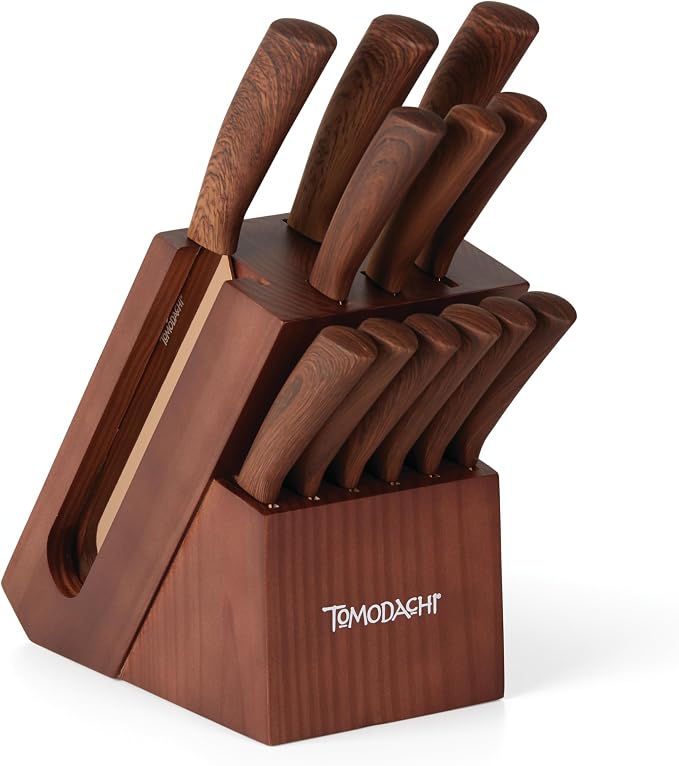 Hampton Forge Raintree Copper 13 Piece Block Set, Brown/Wood