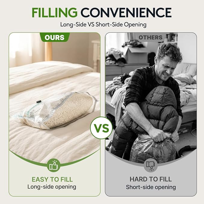 15+1 Packs Vacuum Bags for Travel with Rechargeable air Pump, 3 Sizes Vacuum Seal Bags for Clothing, Space-Saving Compression Storage Bags for Travel & Closet Organization