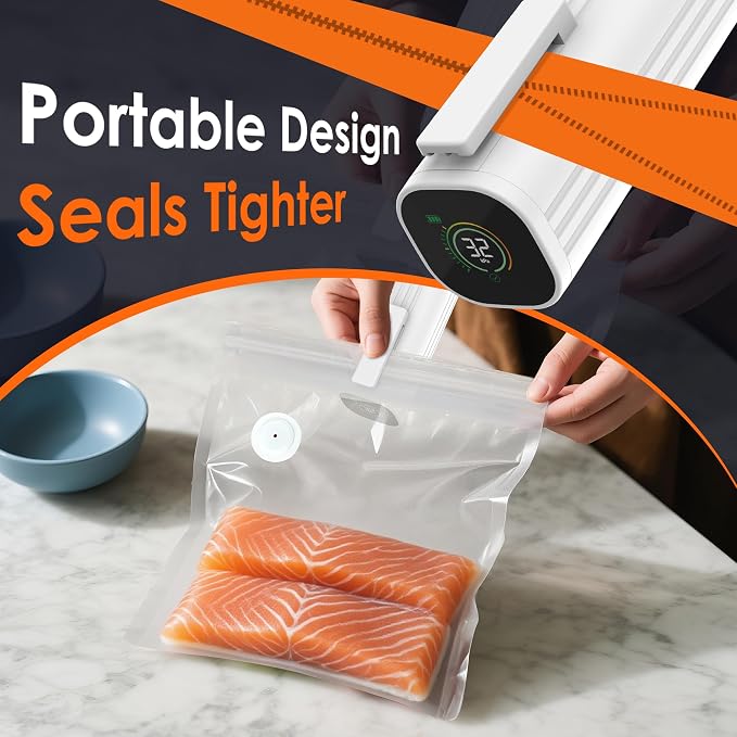 Vacuum Sealer Bags,Reusable Vacuum Sealer Bags,Can Withstand More Than 100 Washes,Large Size (30 Bags)