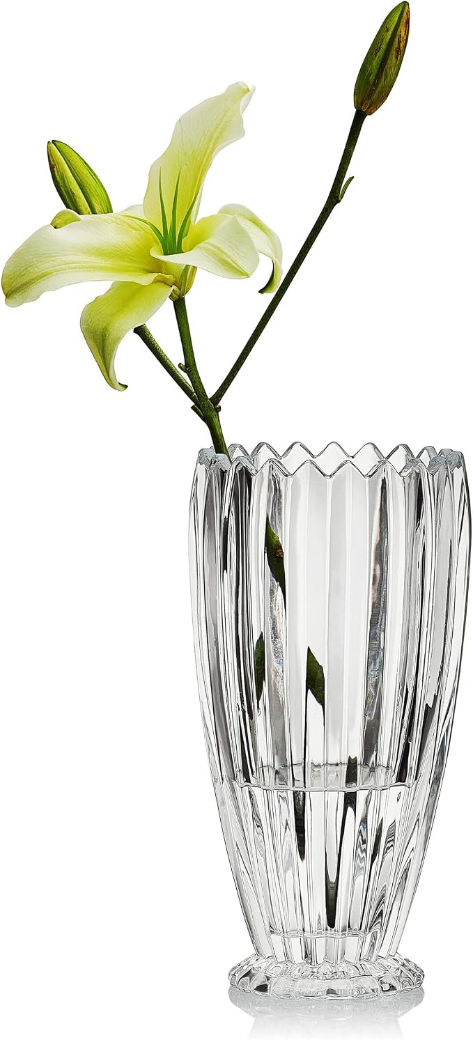 Mikasa Estate Crystal Vase, 11 Inch