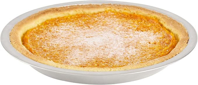 Restaurantware Aluminum Pie Pan 72 Count 9 Inch Round 1.25 Inch Deep Oven-Friendly Pie Tin, Lightweight Baking Pan, Silver Plate for Quiche, Fruit Pies, Home And Commercial Kitchens