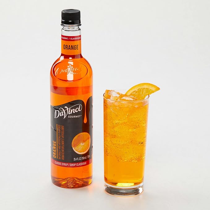DaVinci Gourmet Classic Orange Syrup, 25.4 Fluid Ounces (Pack of 4)