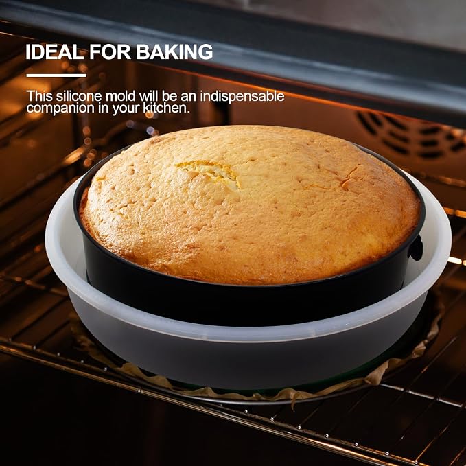 Springform Pan Protector, Waterproof Seal for 10" Cake Plates | Springform pan protector prevents water entering cake plate, compatible 10" pans, cheesecake essential, reusable & easy clean