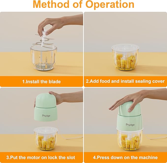 Baby Food Maker for Baby Puree Foods Fruit Vegetable Meat | 10oz Baby Food Blender,10-Second Quick Soft Food Prep for Baby,Food Processor for Fruit,Vegetable,Meat,Easy to Clean