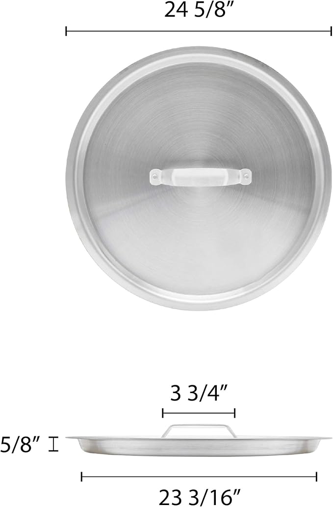 Thunder Group Stock Pot Lid, 200 Quart, Silver