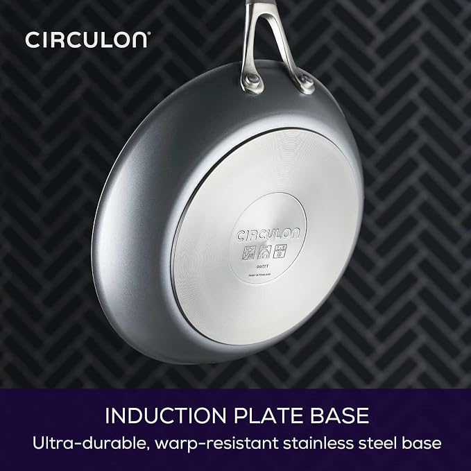 Circulon A1 Series with ScratchDefense Nonstick Induction Frying Pan, 10-Inch, Fry Pan, Graphite