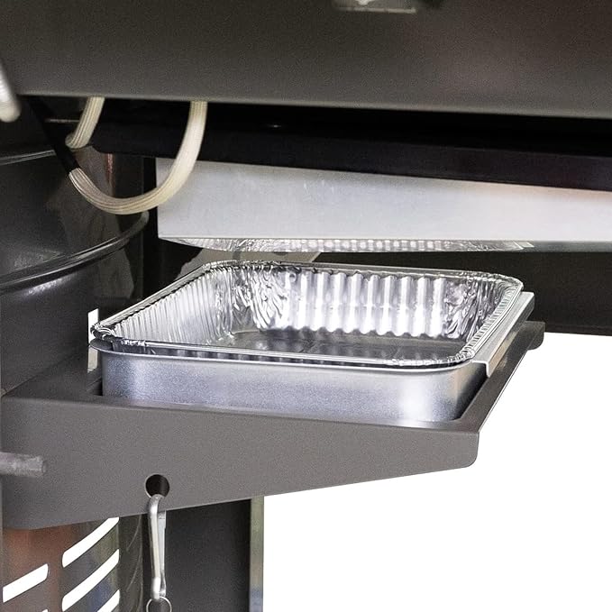 BBQ Future 93305 83156 Grill Grease Tray for Weber Spirit 200/300 Genesis and Genesis II 200/300 Series, 7515 Grease Catcher Tray with 10 Pack Drip Pan Liners Replacement Part for Most Weber Gas Grill