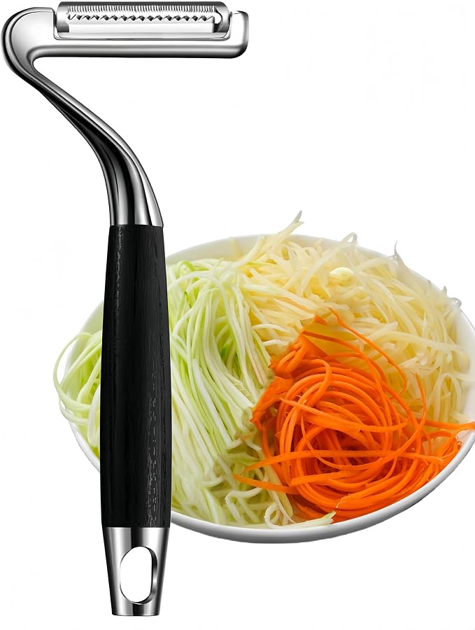 304 Stainless Steel Julienne Peeler. | The julienne side works really well for carrots, zucchini, and cucumbers, which is perfect for salads, stir fry