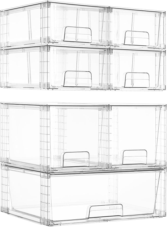 Vtopmart 7pack Easily Clear Storage Dawers