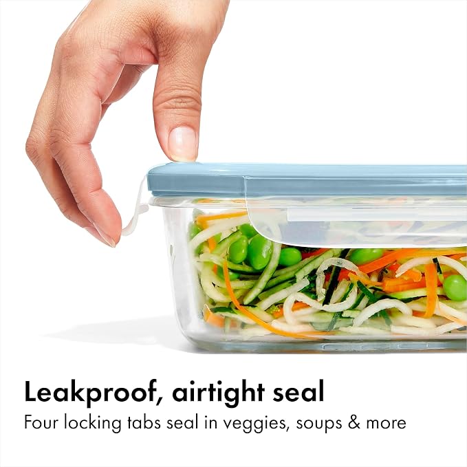 OXO Good Grips Smart Seal 1.6 -Cup Glass Food Storage Container - Arctic Blue