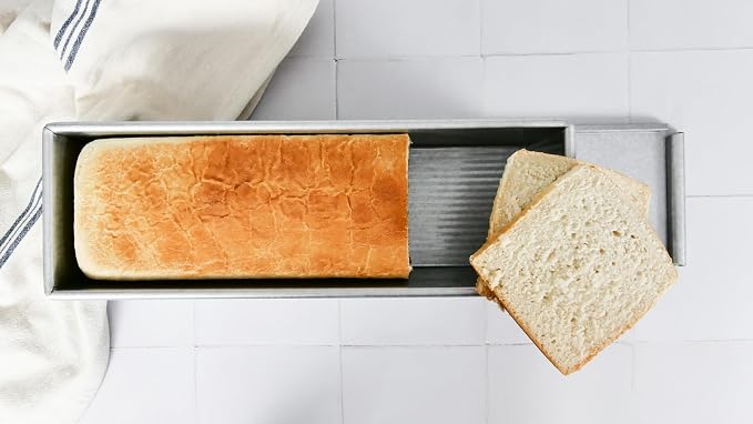 USA Pan Pullman Loaf Pan with Cover, Large w Set of 2, 13 x 4 (Pack of 3)