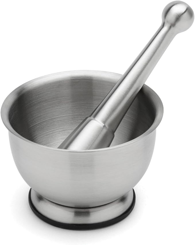 Fox Run Mortar and Pestle, Stainless Steel