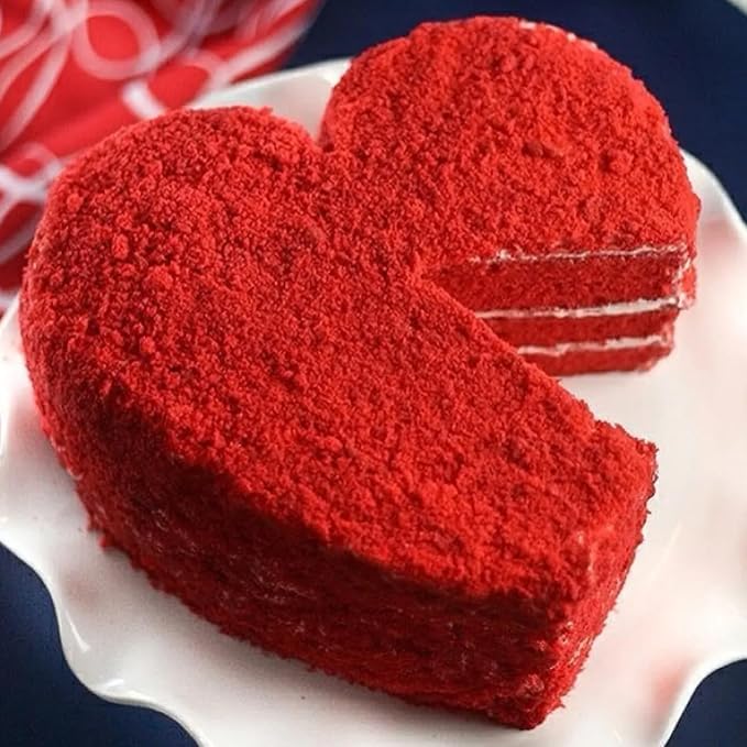 Set of 2 Heart-shaped cake pan, heart-shaped cake tin, aluminum, 8-inch heart-shaped, for weddings, parties, family and other occasions cake (8 x 2 Inch,Set of 2) | Aluminum, Wedding & Party Use, Bread & Chocolate Baking