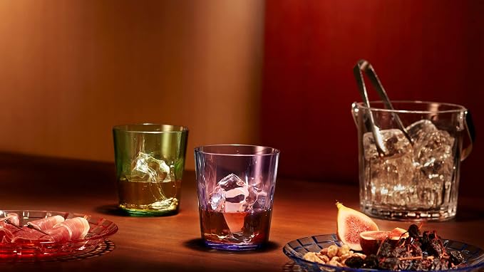 SCANDINOVIA - 13oz Unbreakable Premium Drinking Glasses Set of 6 - Made in Japan - Super Grade Acrylic Plastic - Perfect for Gifts - Dishwasher Safe - Cups Reusable Drinkware Tumblers Kids | Shatter-resistant clear SAN plastic with genuine glass-like c...