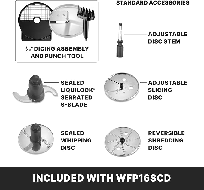 Waring Food Processor with 4-Quart Capacity & Continuous-Feed with Dicing | 4-Quart Capacity, 2 Horsepower Motor, Continuous-Feed Food Processor with Dicing